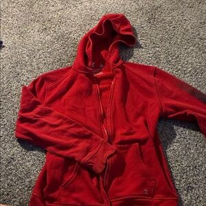 Red Zip-Up Hoodie